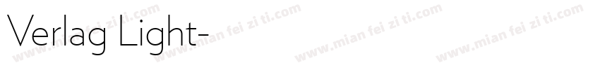 Verlag Light字体转换